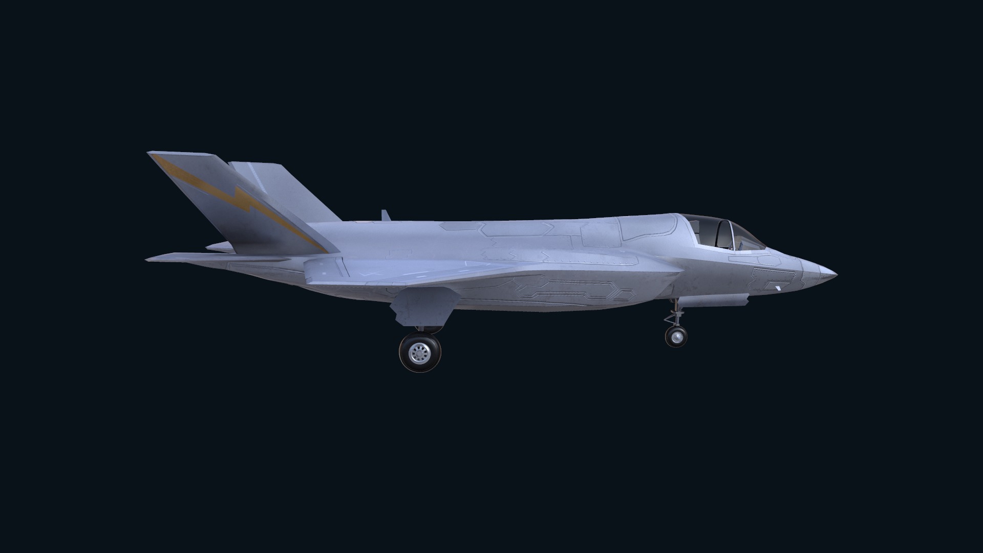 Asset - Army - F 35 Lightning II 3D MODEL Low-poly 3D model_8