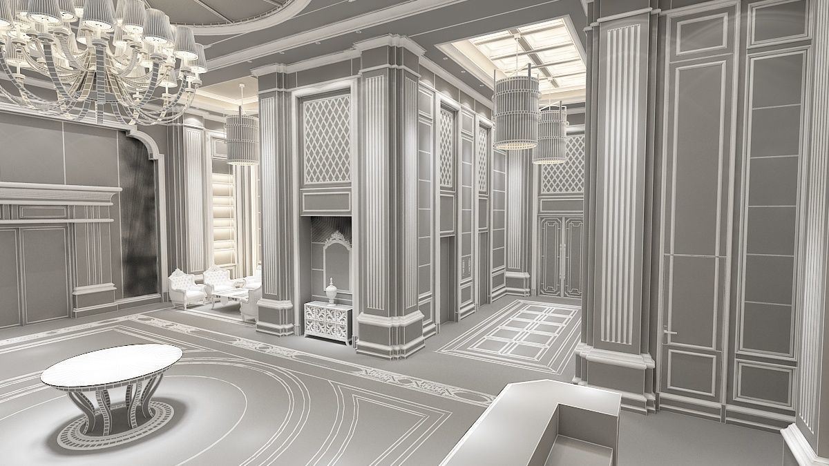 The Hotel Lobby 10 3D model_12