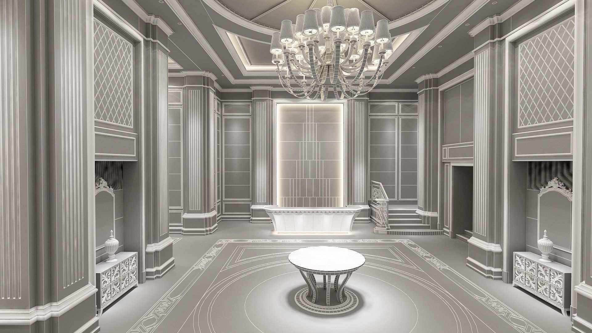 The Hotel Lobby 10 3D model_11