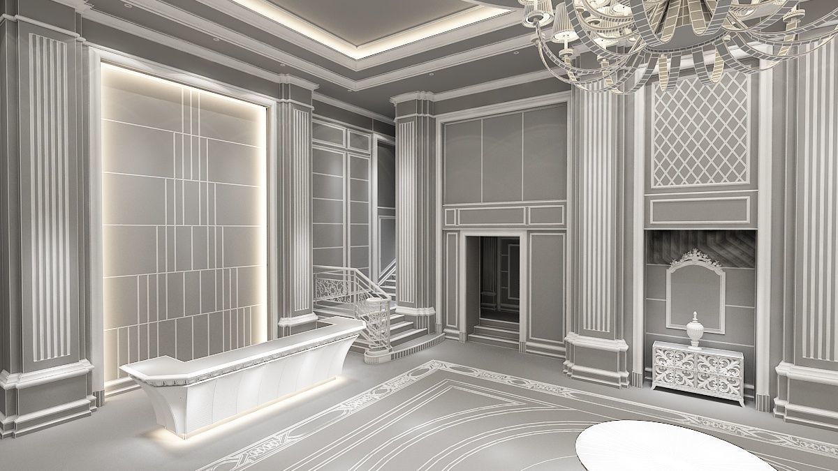 The Hotel Lobby 10 3D model_15