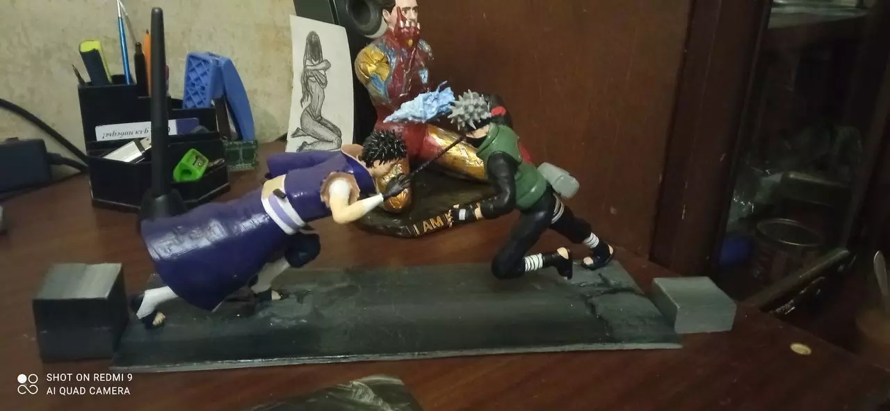 Kakashi and Obito Free 3D print model