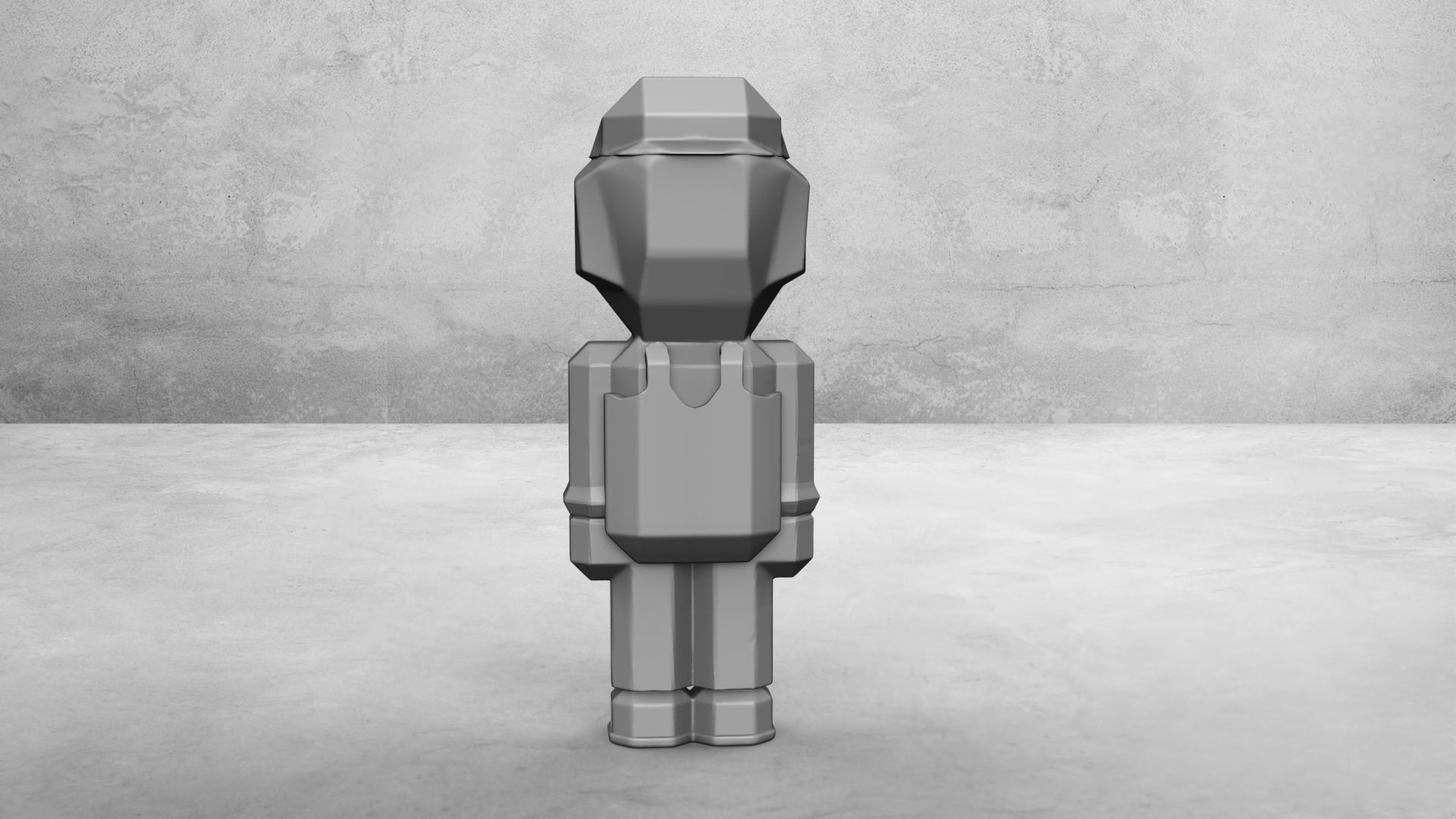 Luigi of Super Mario Bros Minecraft 3D print model_14