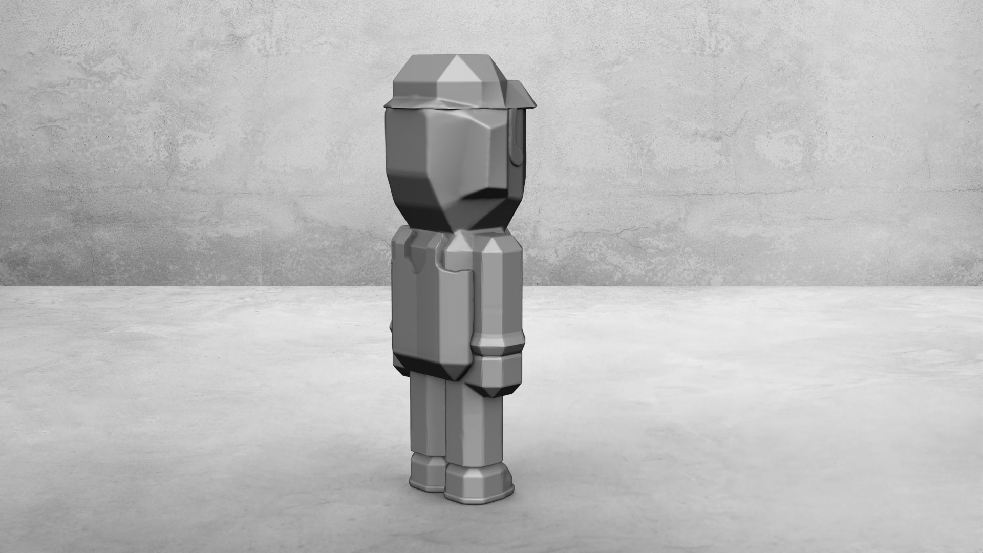 Luigi of Super Mario Bros Minecraft 3D print model_15