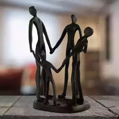 Bull Dolton Family Circle Figurine