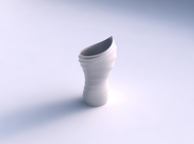 Vase vortex smooth with small horizontal sections