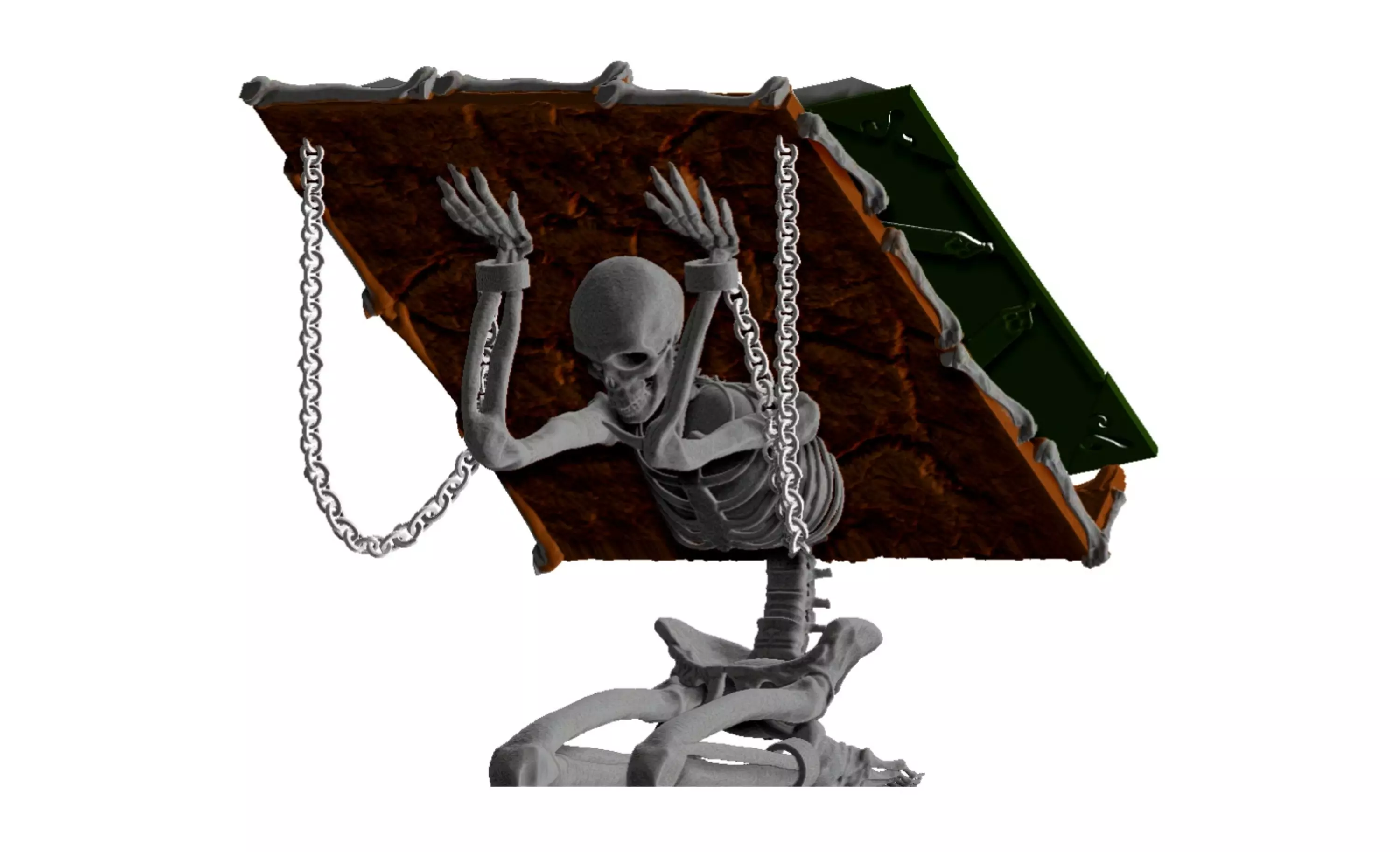 Book stand skeleton 3D print model