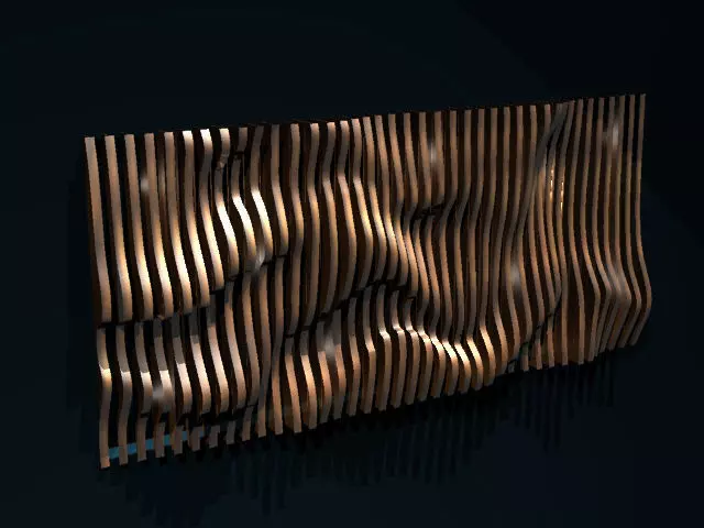 parametric wall Free 3D model