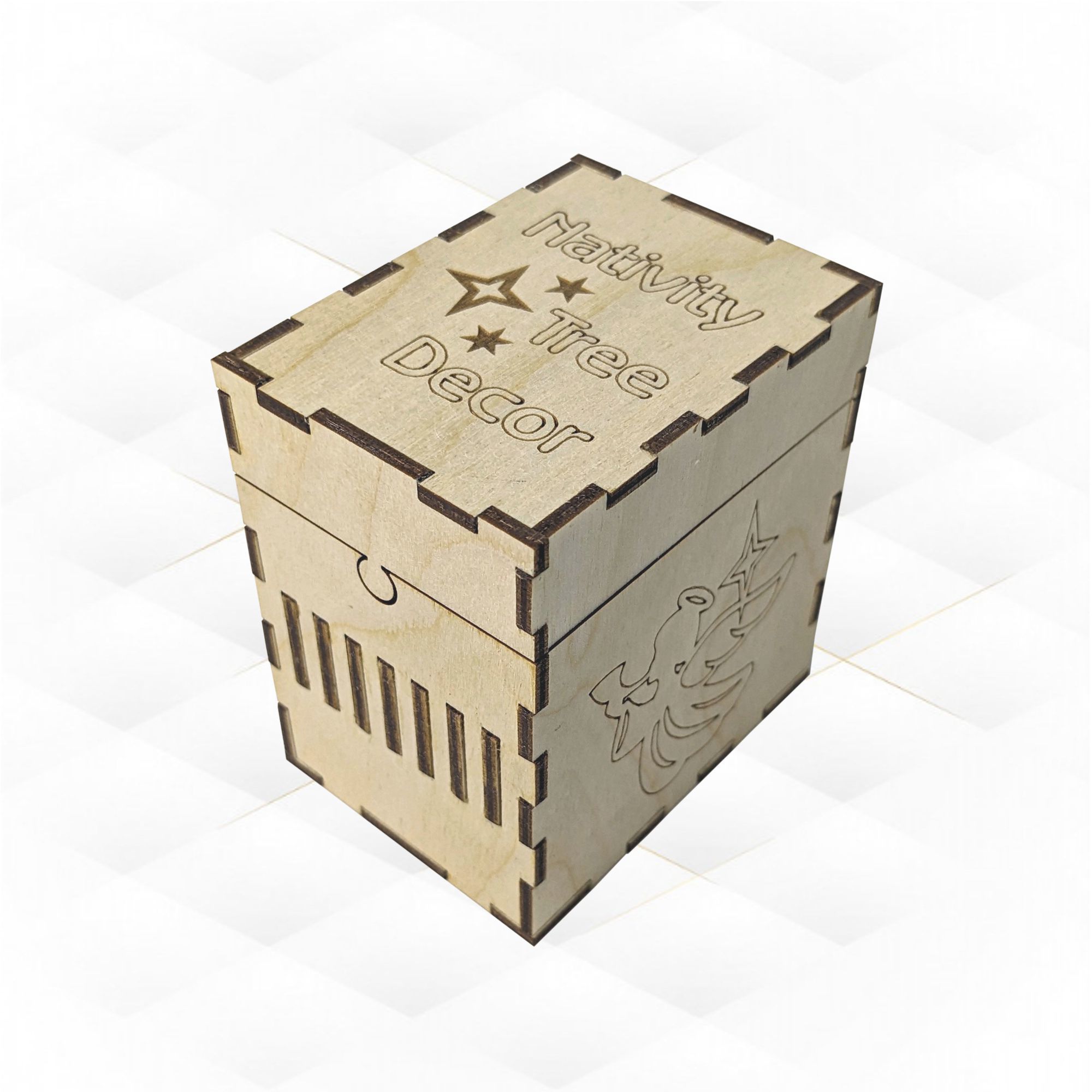 Set Nativity decor in box ready cut drawing 3D print model_4