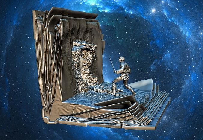 Luke Skywalker for the Bookshelf BookNook Free 3D print model