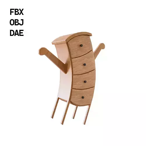 Whimsical Wooden Dresser Surreal Furniture Design