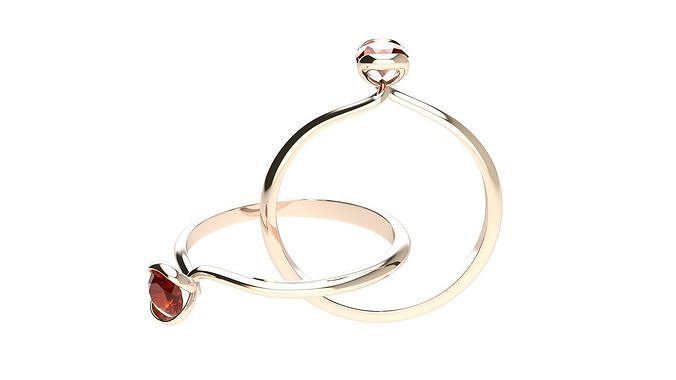 woman Ring Diamond Ring Moder Ring 3D print model