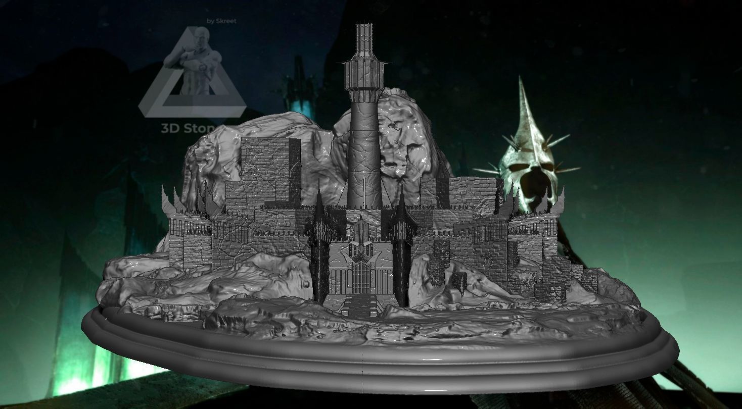 Lamp Minas Morgul fortress Lord of the Rings 3D print model_6