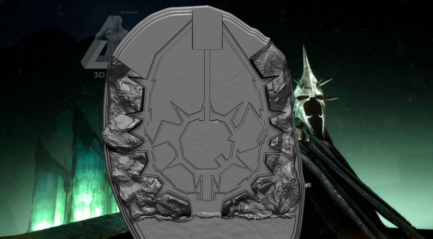 Lamp Minas Morgul fortress Lord of the Rings 3D print model_5