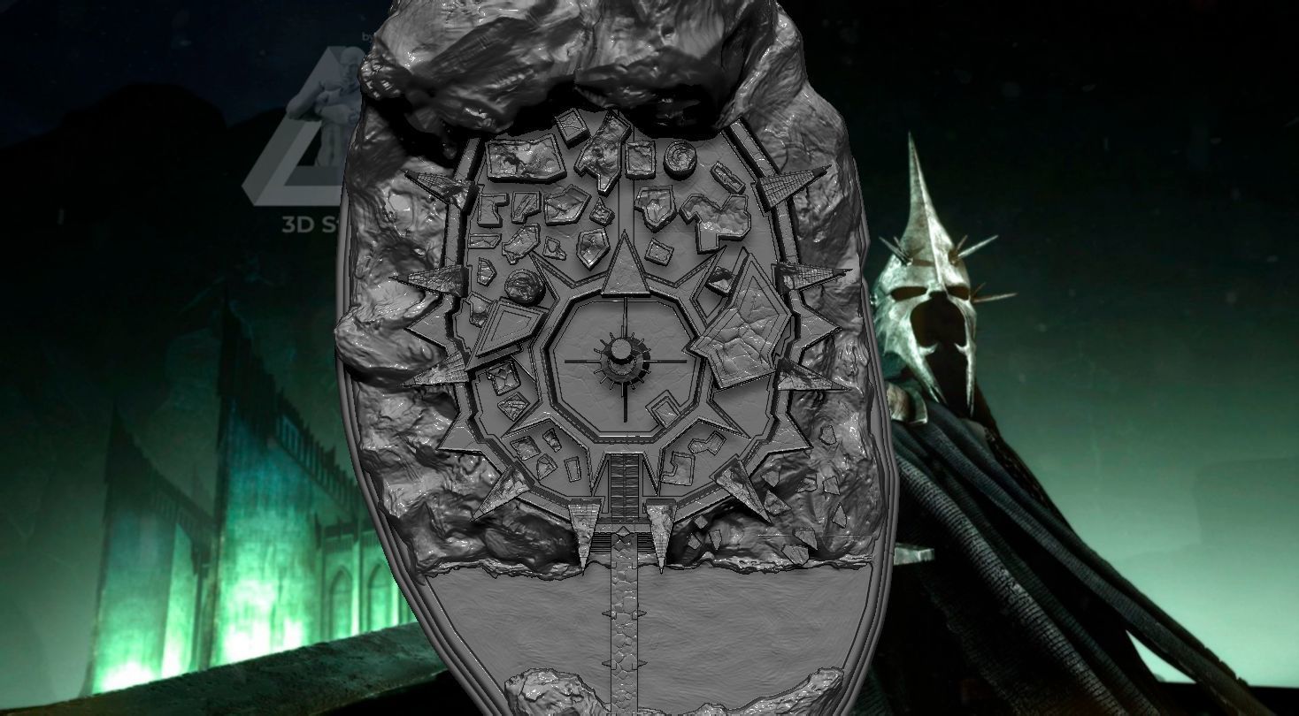 Lamp Minas Morgul fortress Lord of the Rings 3D print model_13