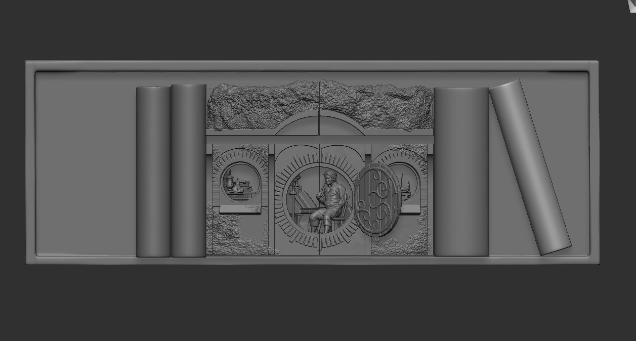 Book Nook Lamp Bag End Bilbo Baggins Lord of the Rings 3D print model_1