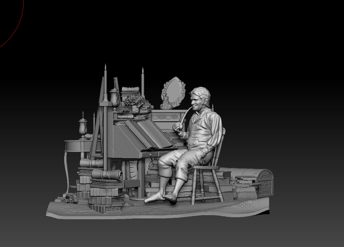 Book Nook Lamp Bag End Bilbo Baggins Lord of the Rings 3D print model_3