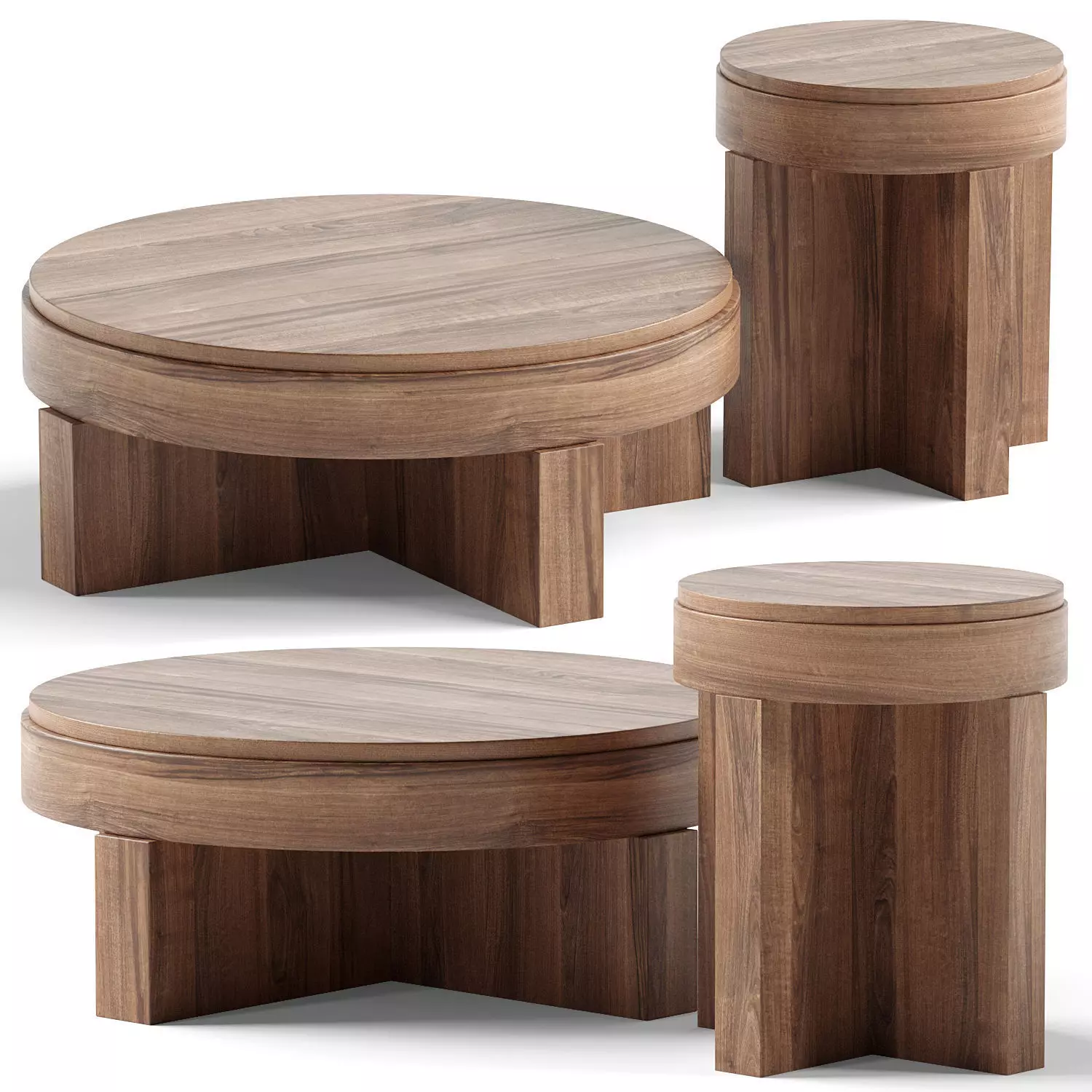 Mei Coffee Table and Mei Side Table 3D model_0