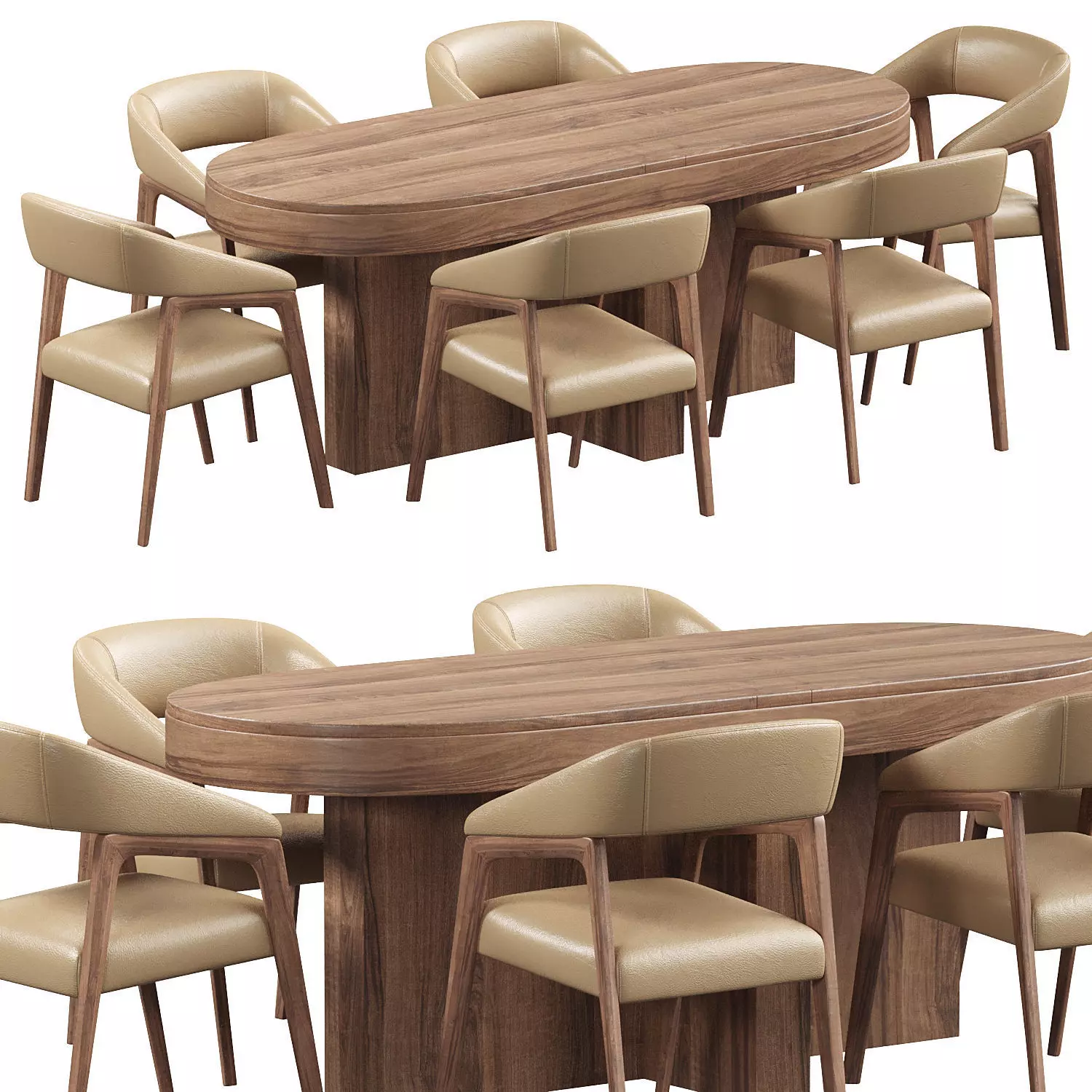 Clive Chair and Mei Table 3D model