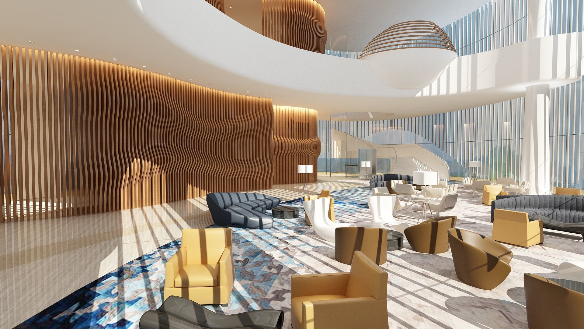 The Hotel Lobby 7 3D model_4