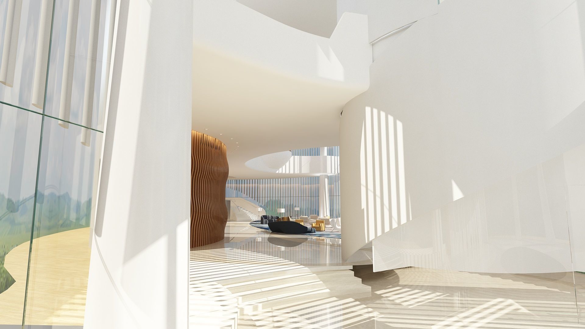 The Hotel Lobby 7 3D model_2