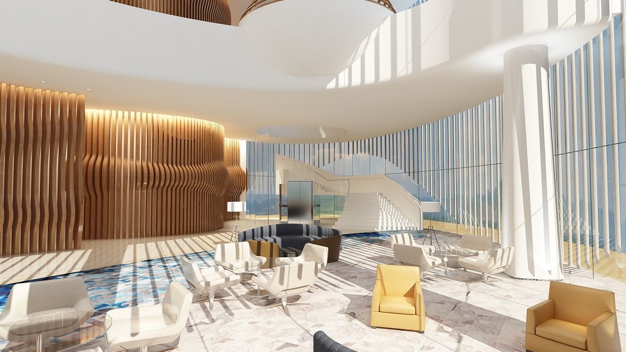 The Hotel Lobby 7 3D model_7