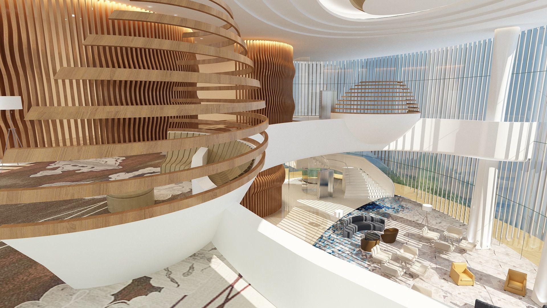 The Hotel Lobby 7 3D model_5