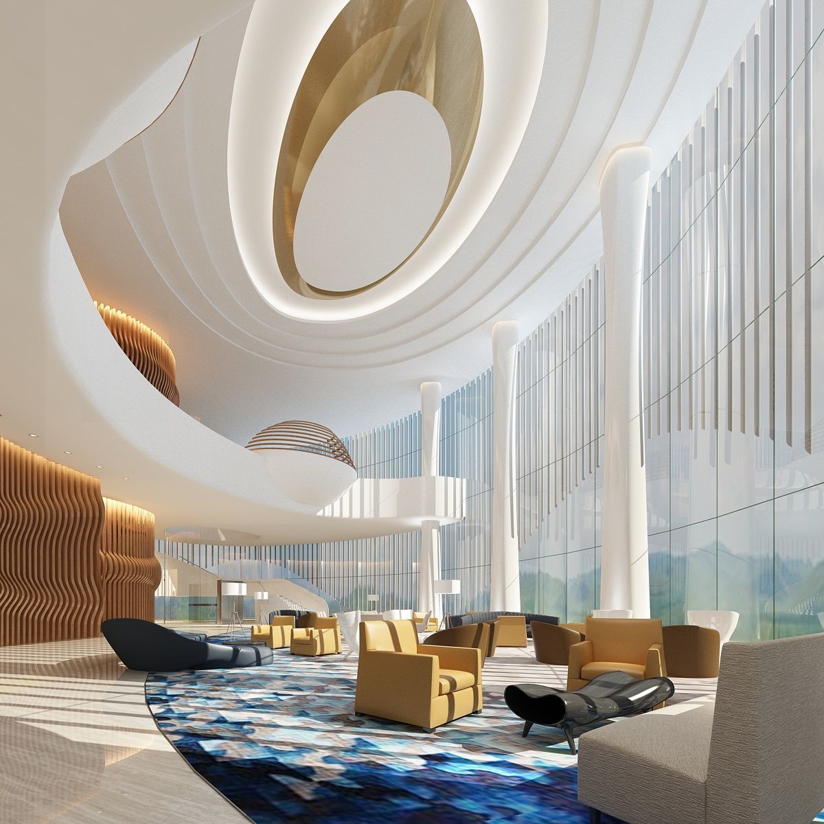 The Hotel Lobby 7 3D model_1