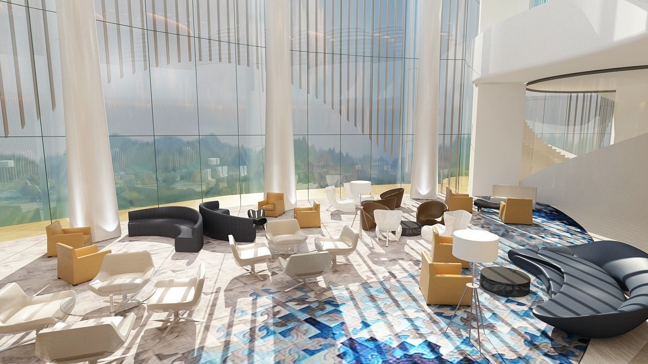 The Hotel Lobby 7 3D model_6