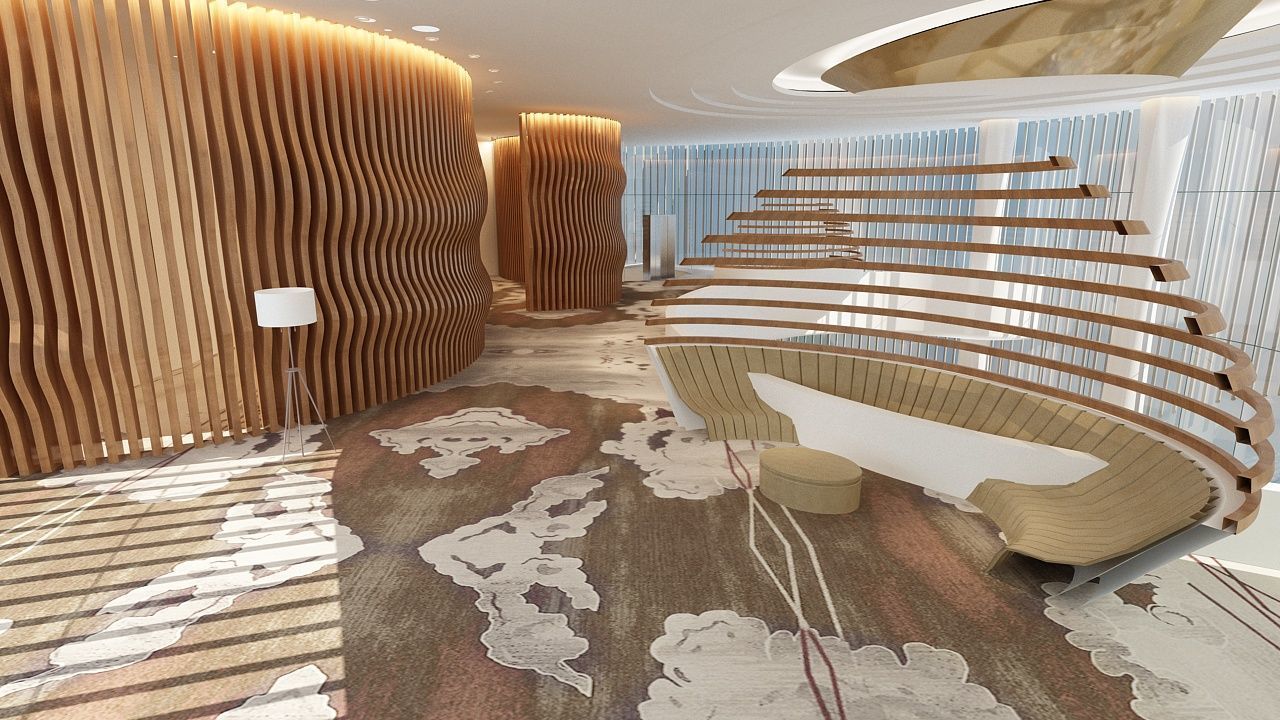 The Hotel Lobby 7 3D model_9