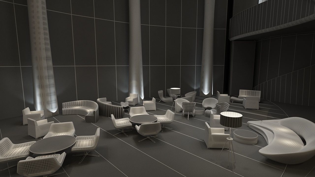 The Hotel Lobby 7 3D model_17