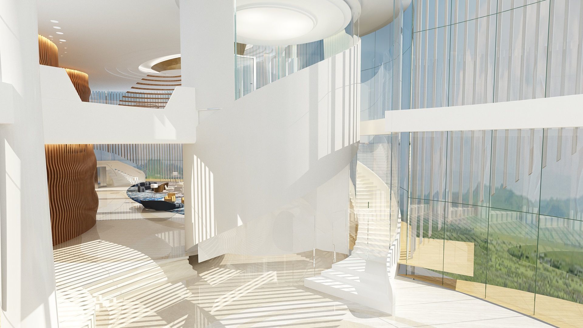 The Hotel Lobby 7 3D model_3