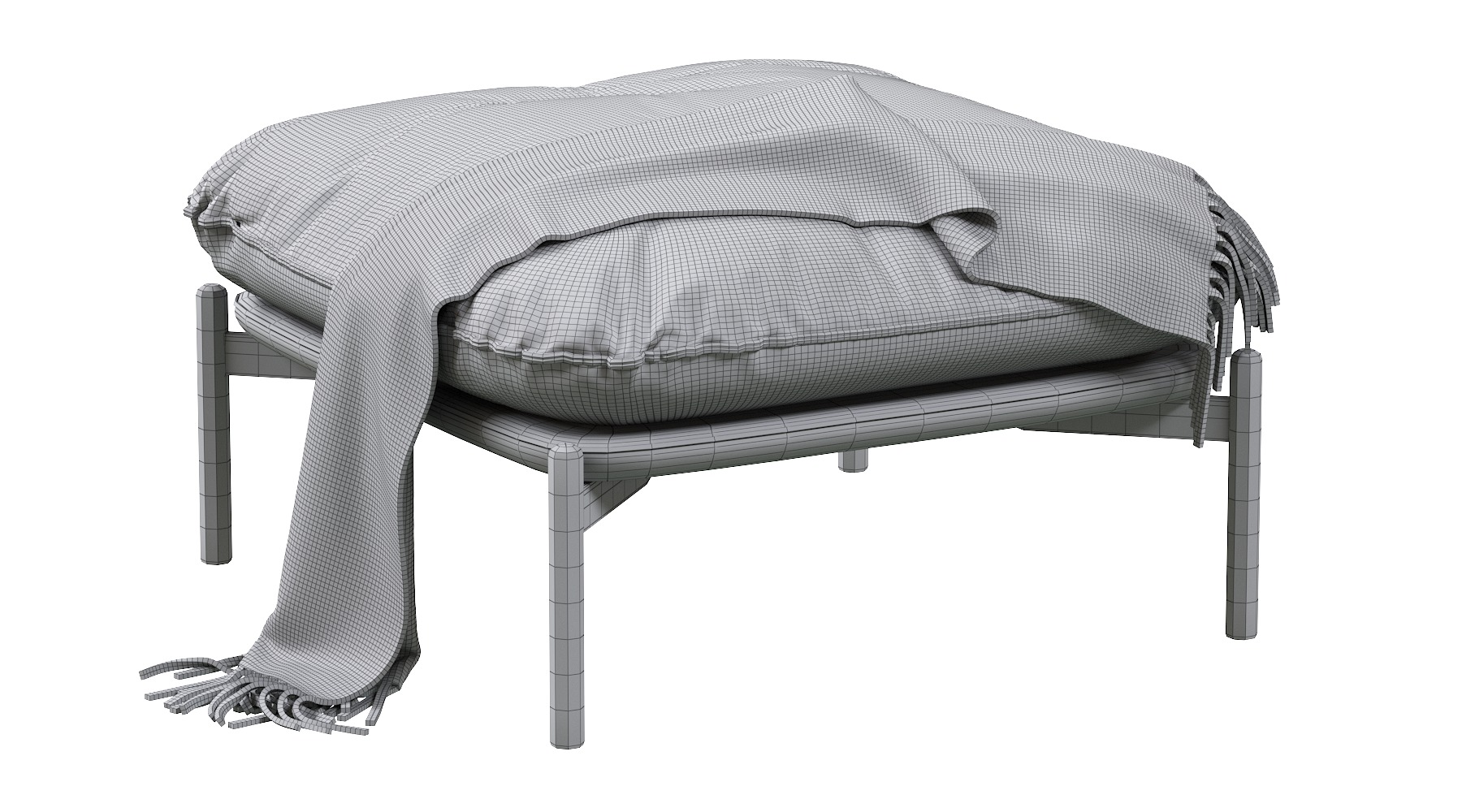 Cloud Pouf and Tradition 3D model_9