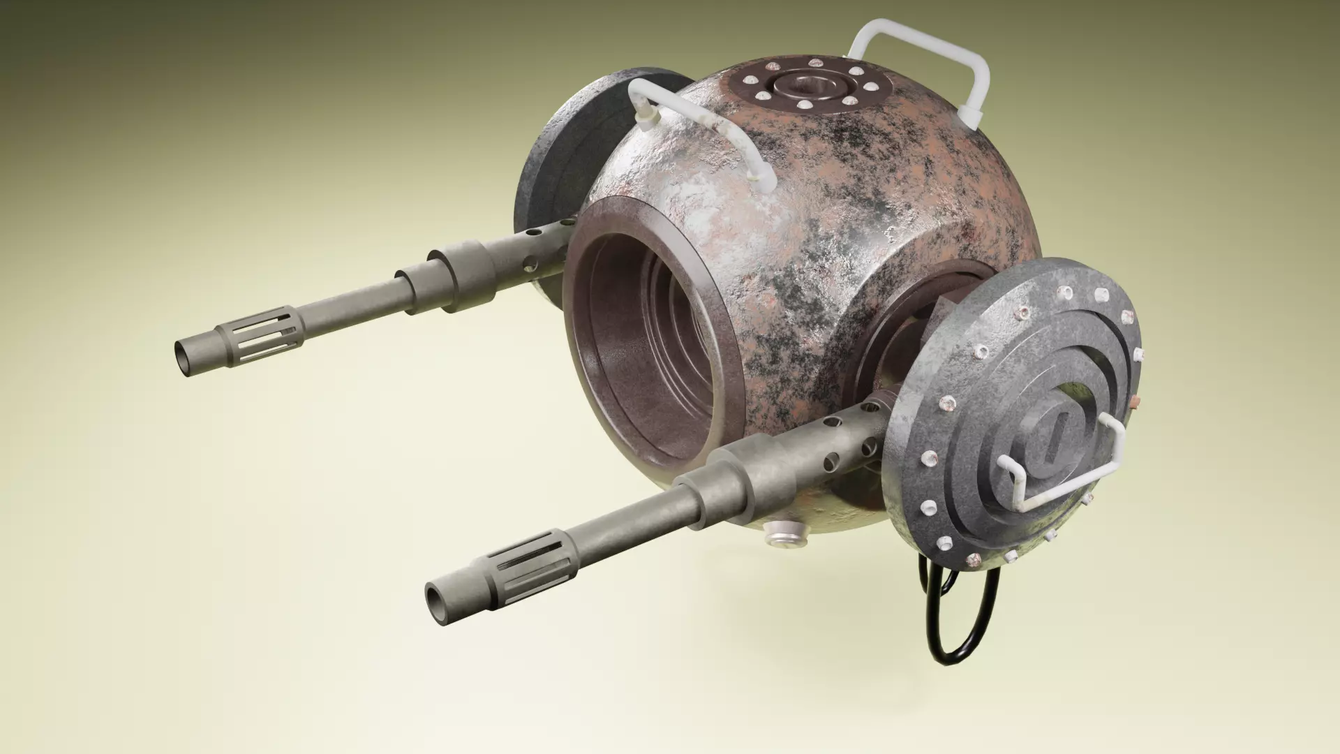 gun armor 3D model_0