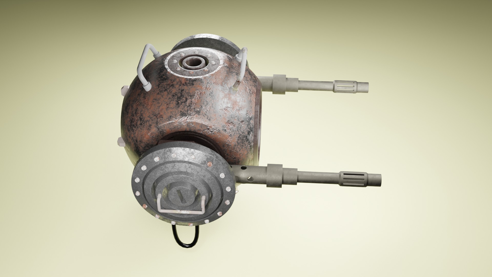 gun armor 3D model_8