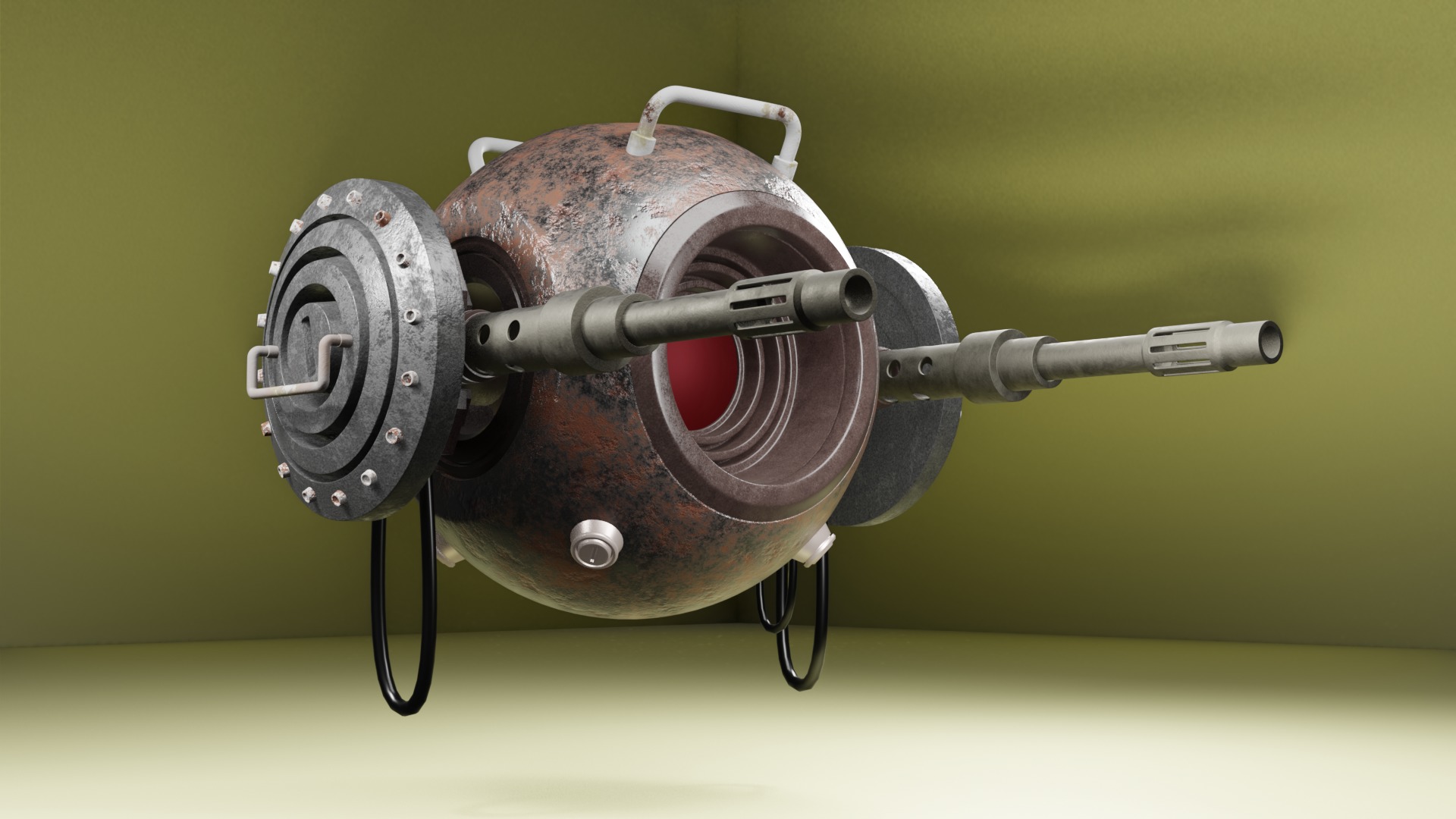 gun armor 3D model_6