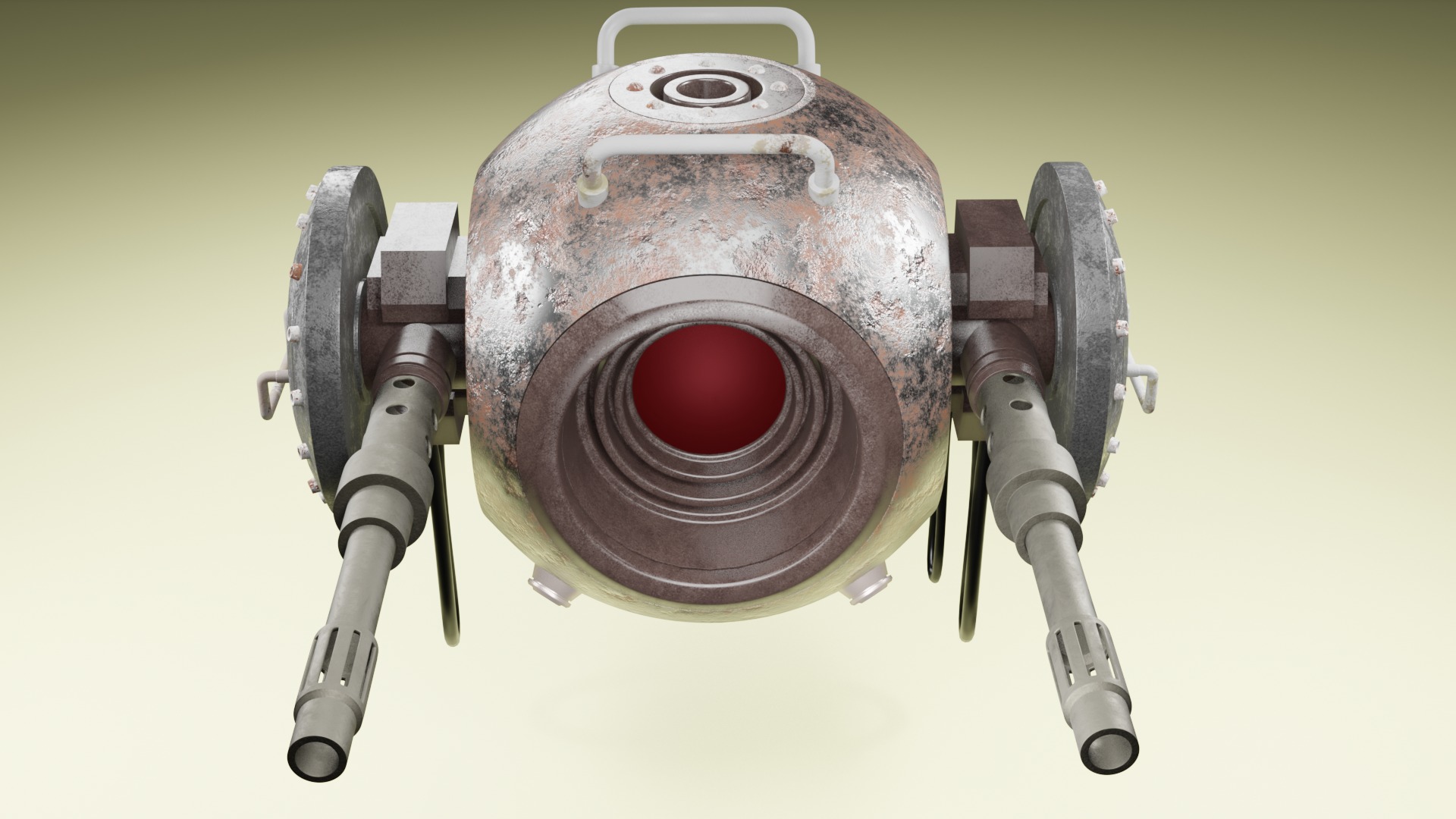 gun armor 3D model_3