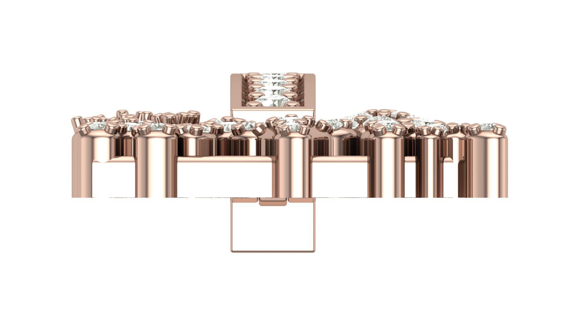 Alphabet Latter hiphop Pendent 3D print model_6