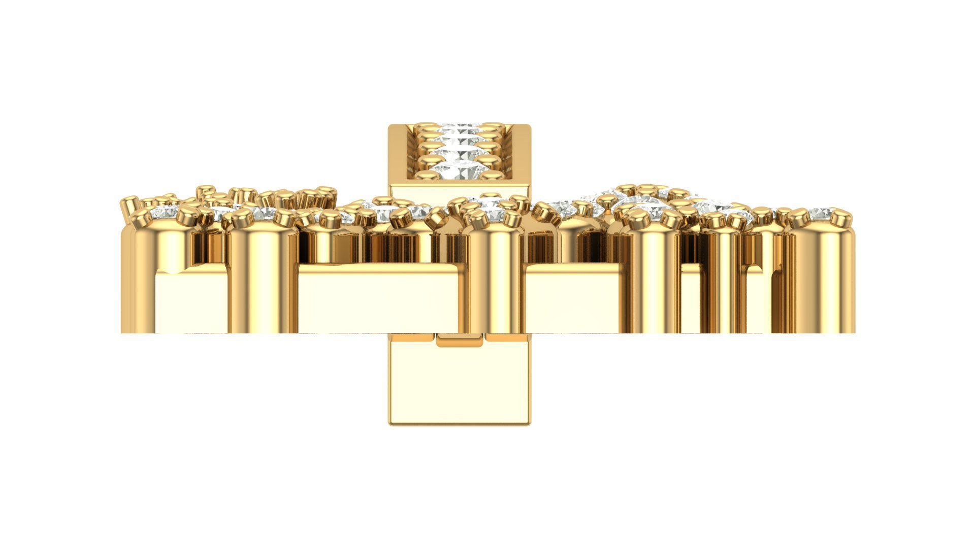 Alphabet Latter hiphop Pendent 3D print model_10