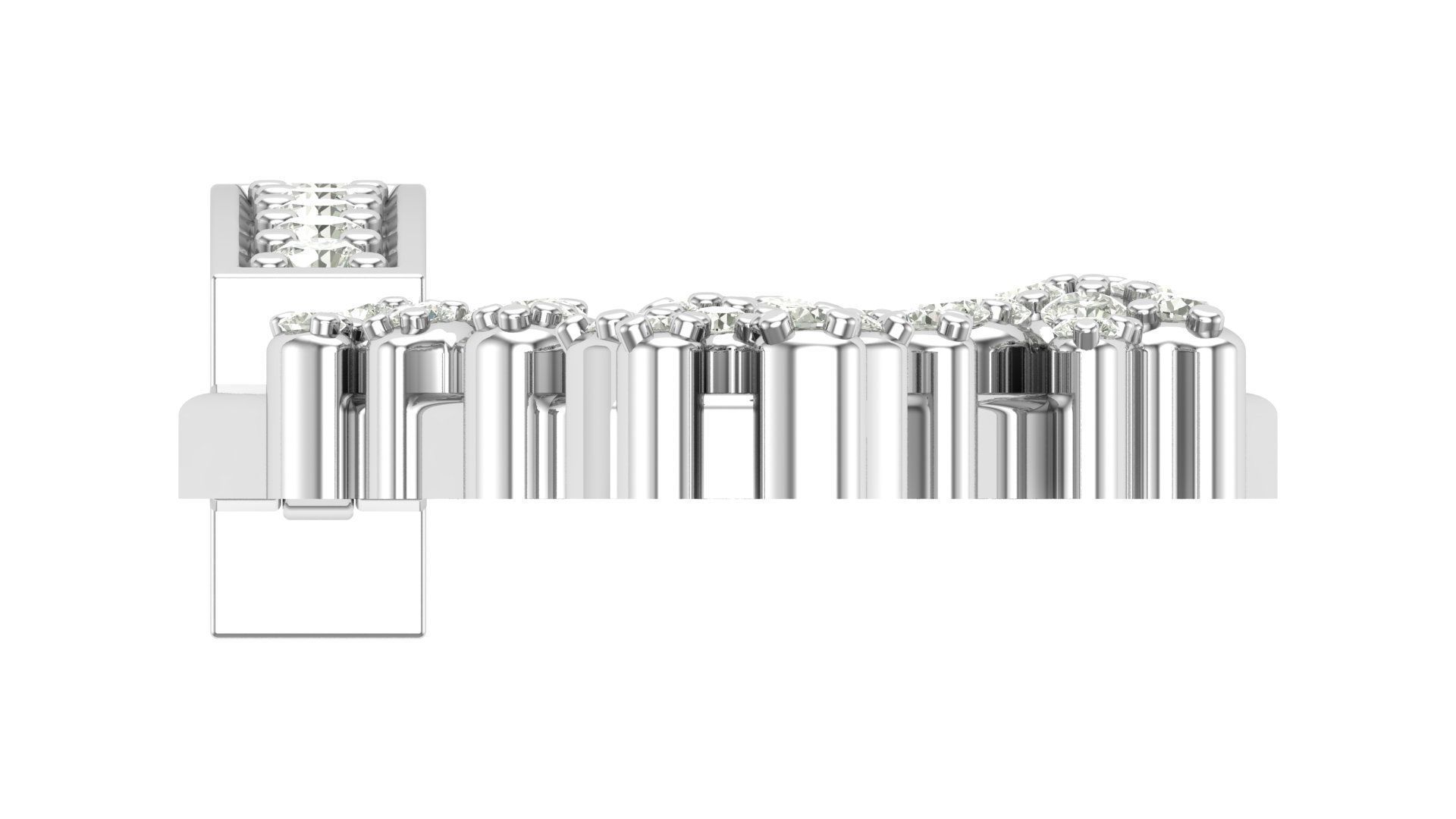 Alphabet Latter hiphop Pendent 3D print model_10