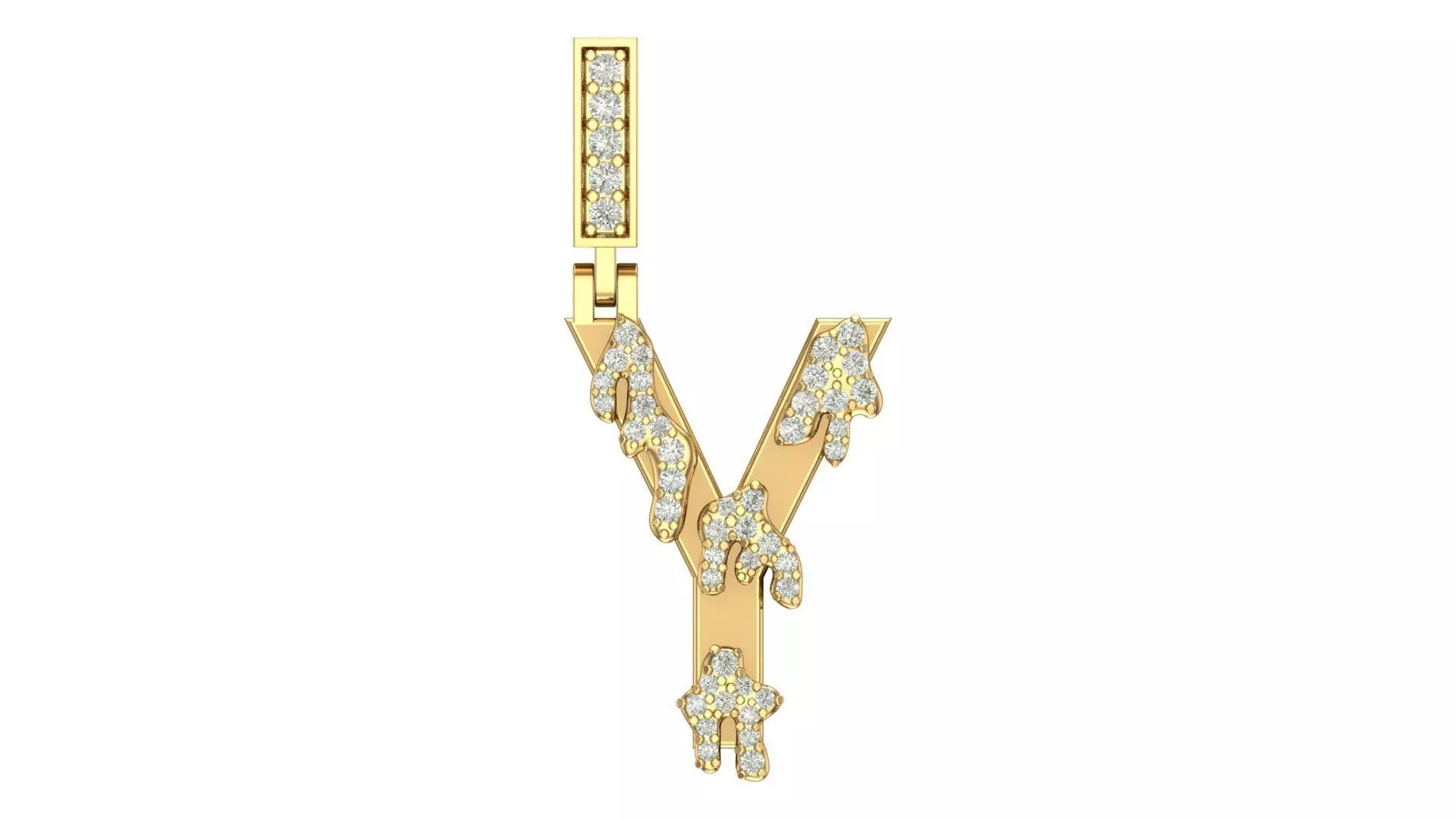 Alphabet Latter hiphop Pendent 3D print model_0