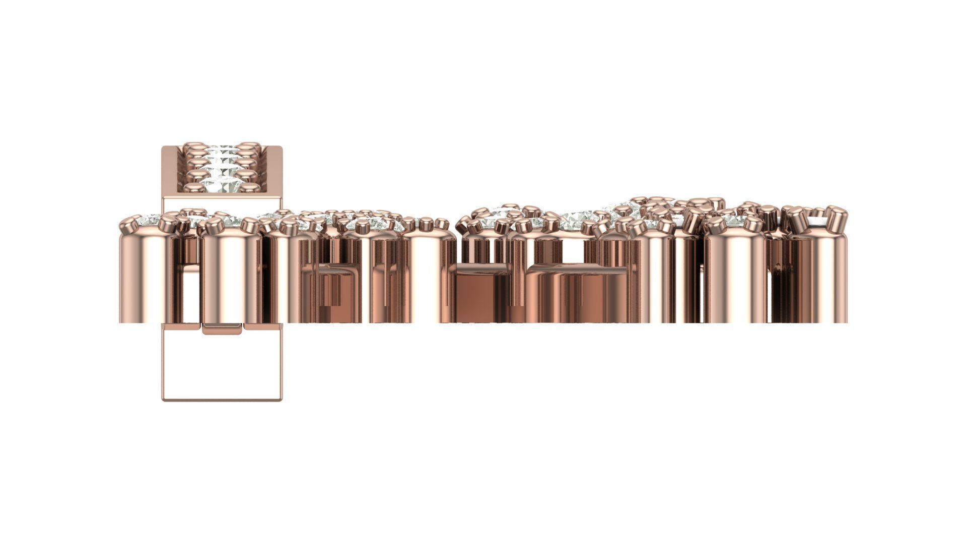 Alphabet Latter hiphop Pendent 3D print model_3