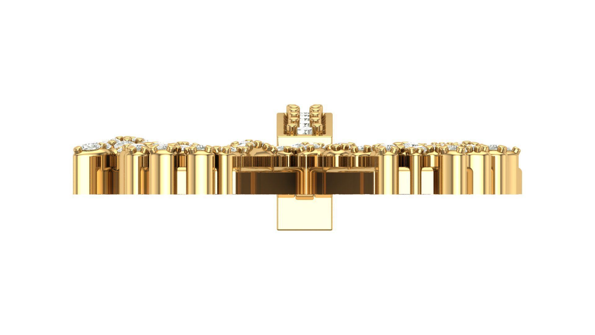 Alphabet Latter hiphop Pendent 3D print model_11