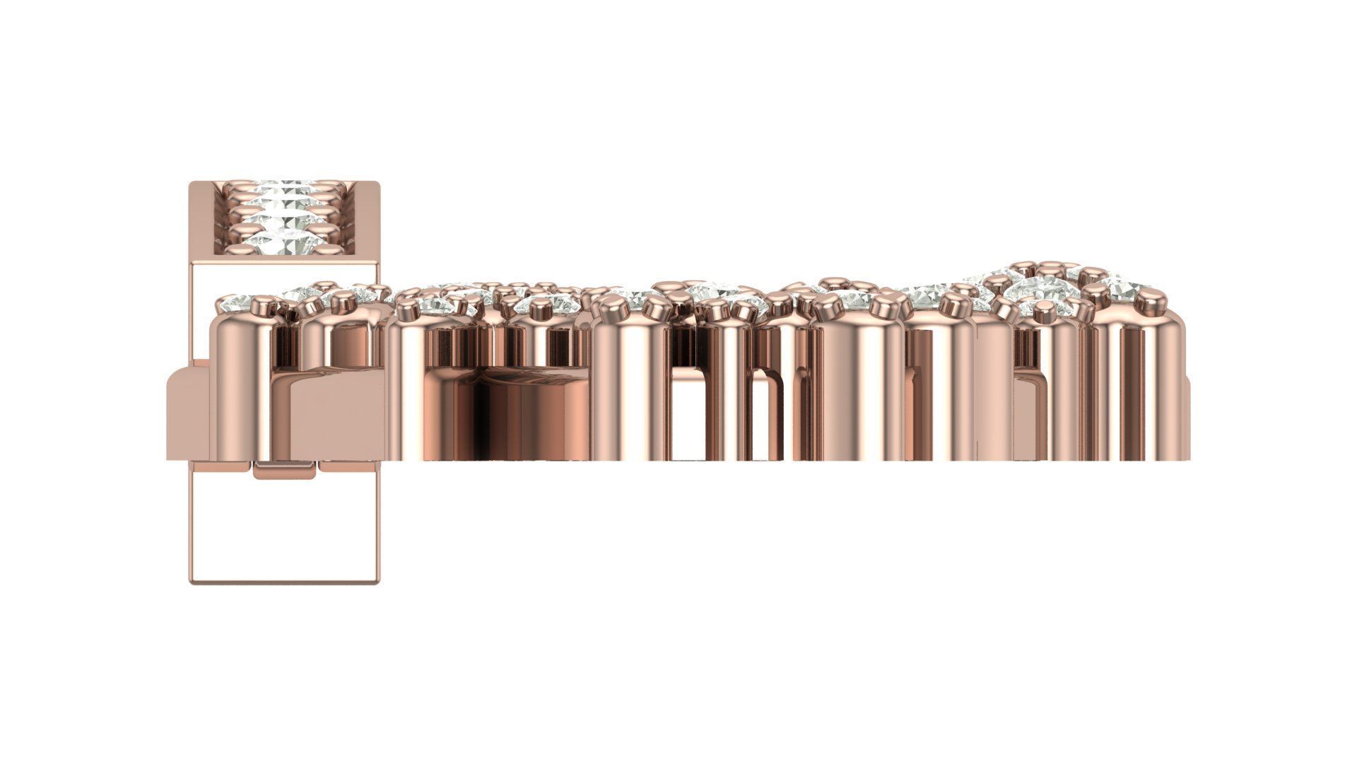 Alphabet Latter hiphop Pendent 3D print model_7