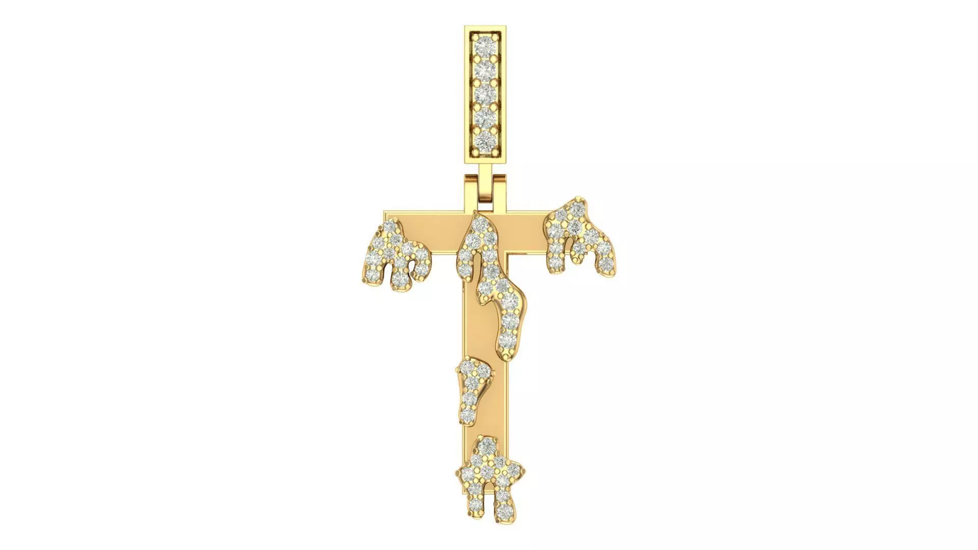 Alphabet Latter hiphop Pendent 3D print model_0