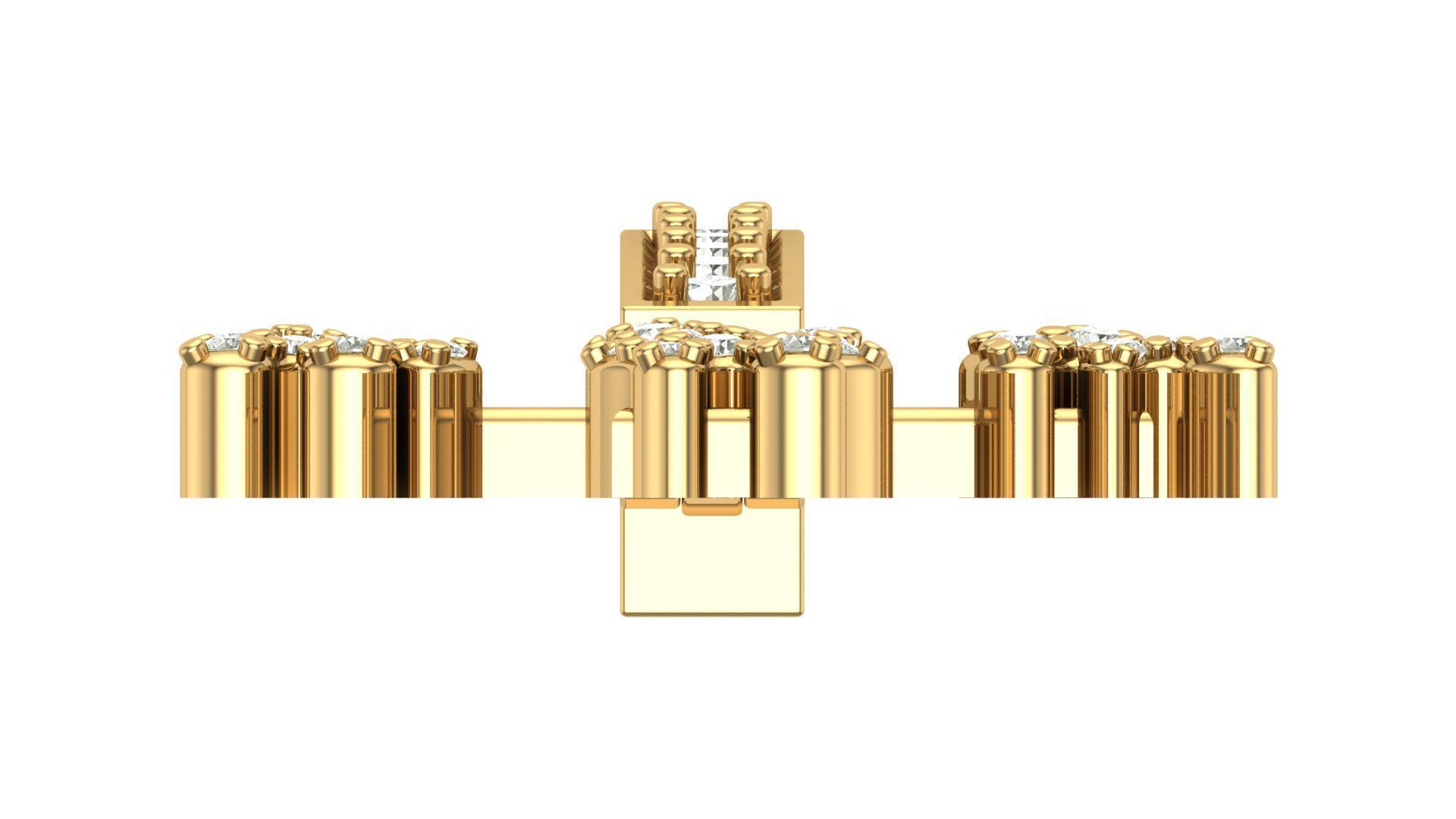 Alphabet Latter hiphop Pendent 3D print model_7