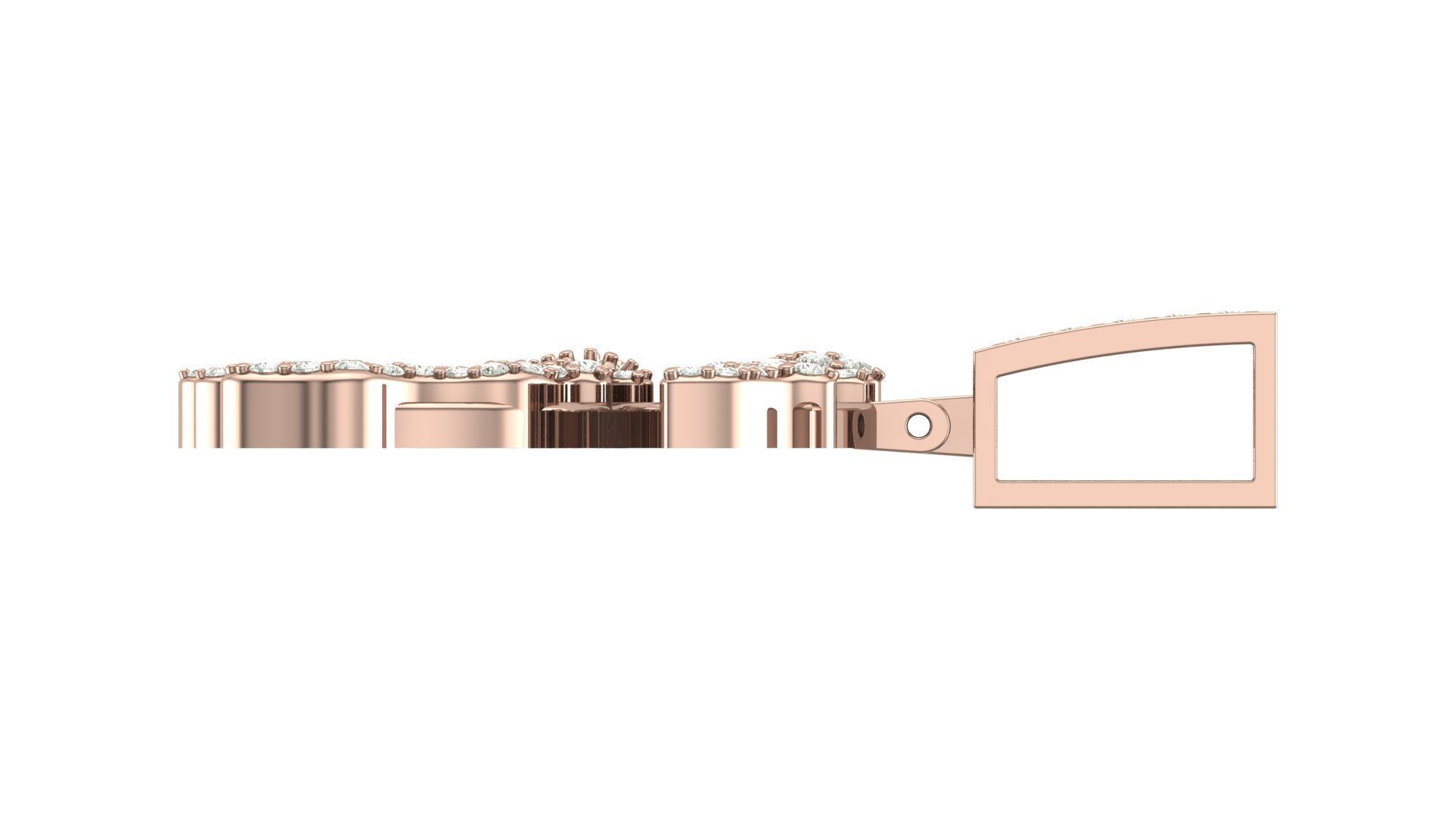 Alphabet Latter hiphop Pendent 3D print model_11