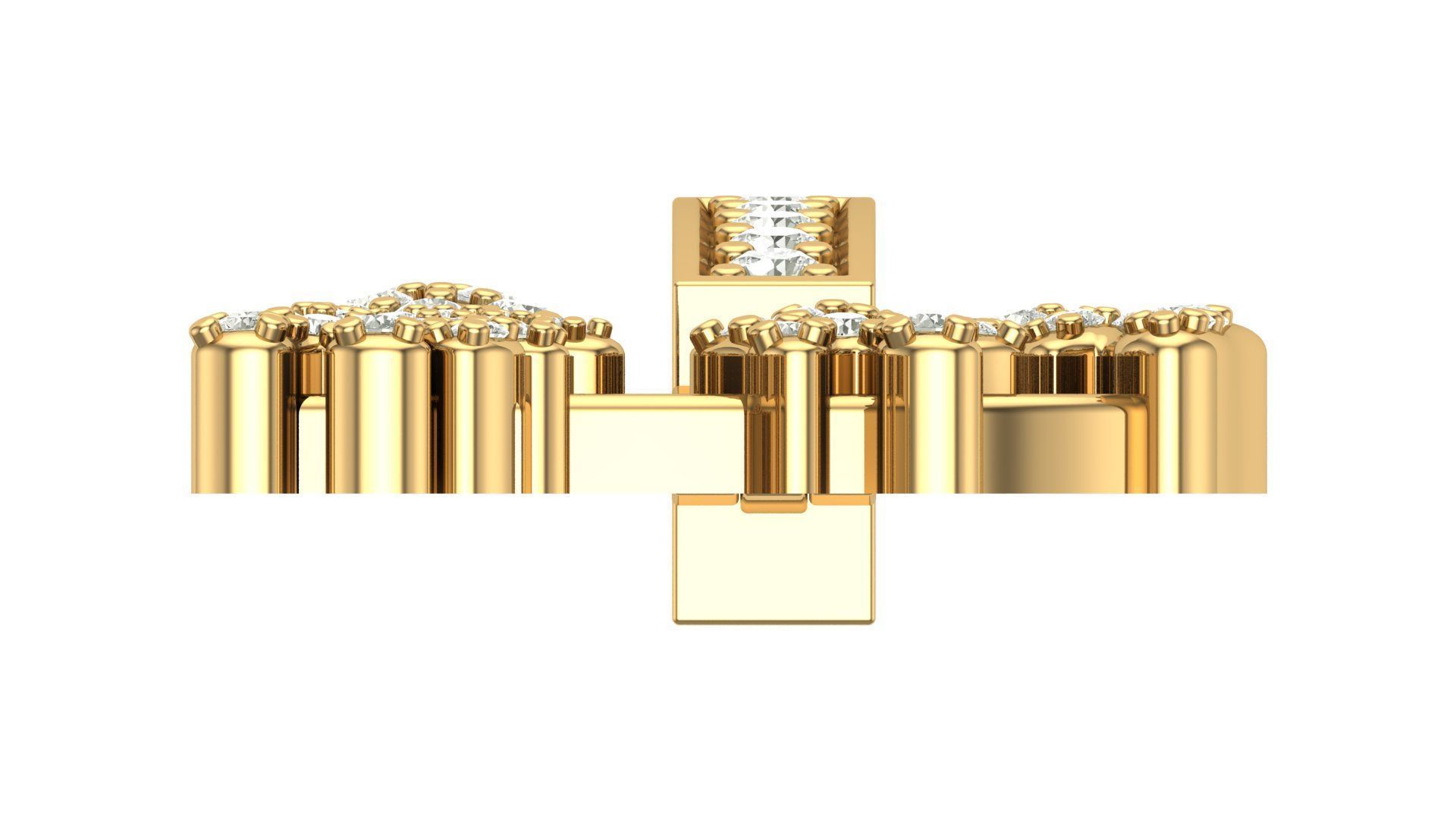 Alphabet Latter hiphop Pendent 3D print model_6