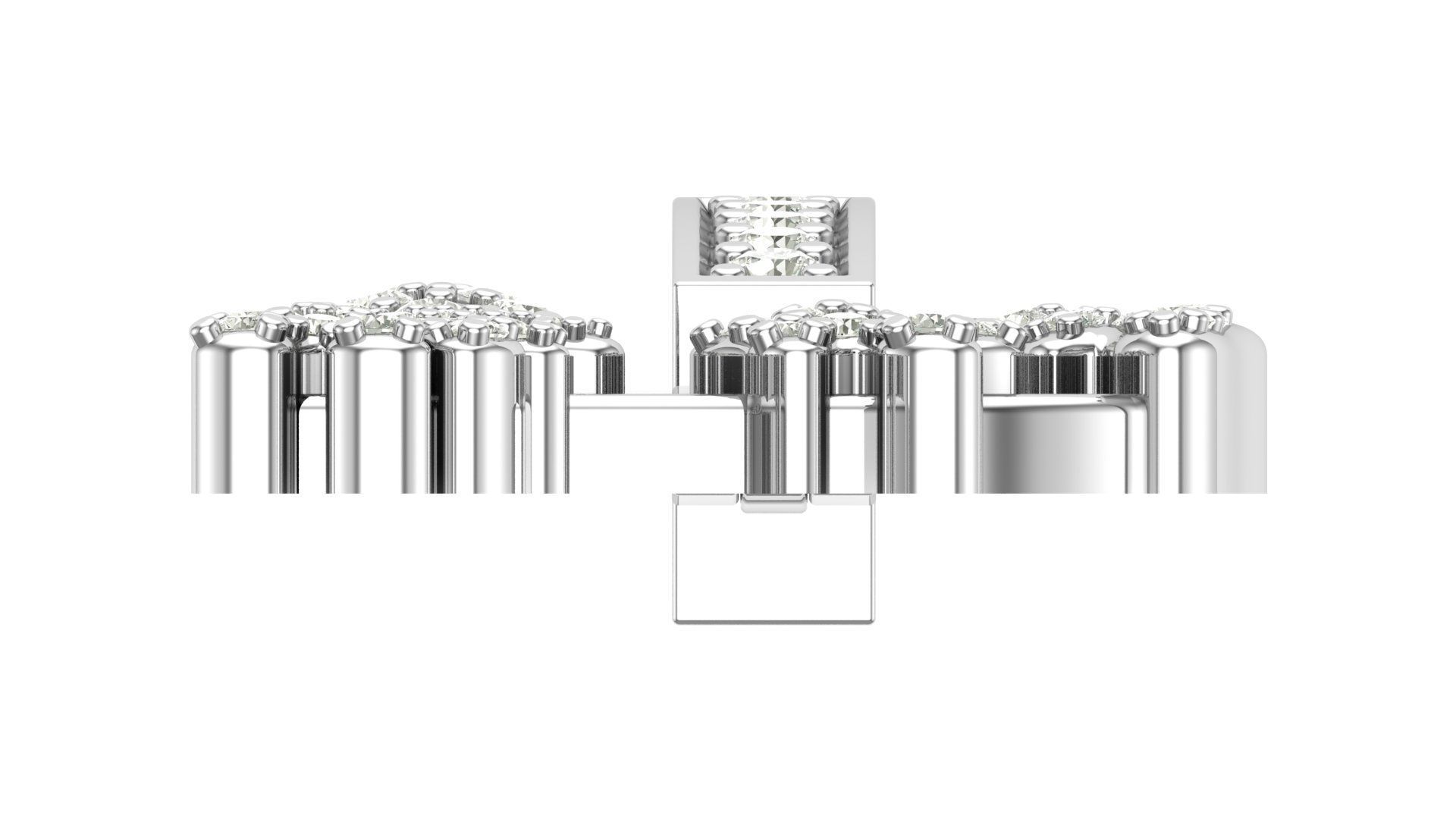 Alphabet Latter hiphop Pendent 3D print model_8