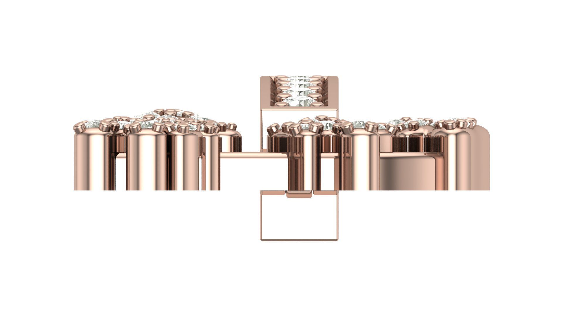 Alphabet Latter hiphop Pendent 3D print model_7