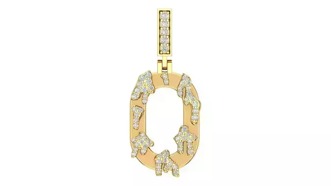 Alphabet Latter hiphop Pendent 3D print model